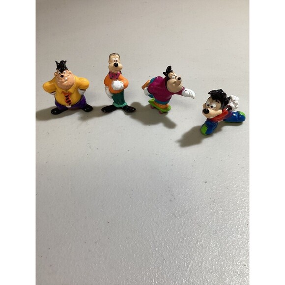 Vintage Disney PVC Figures Lot Goofy Movie Goof Troop Max Pete Goofy Petey P.J. - Picture 9 of 9
